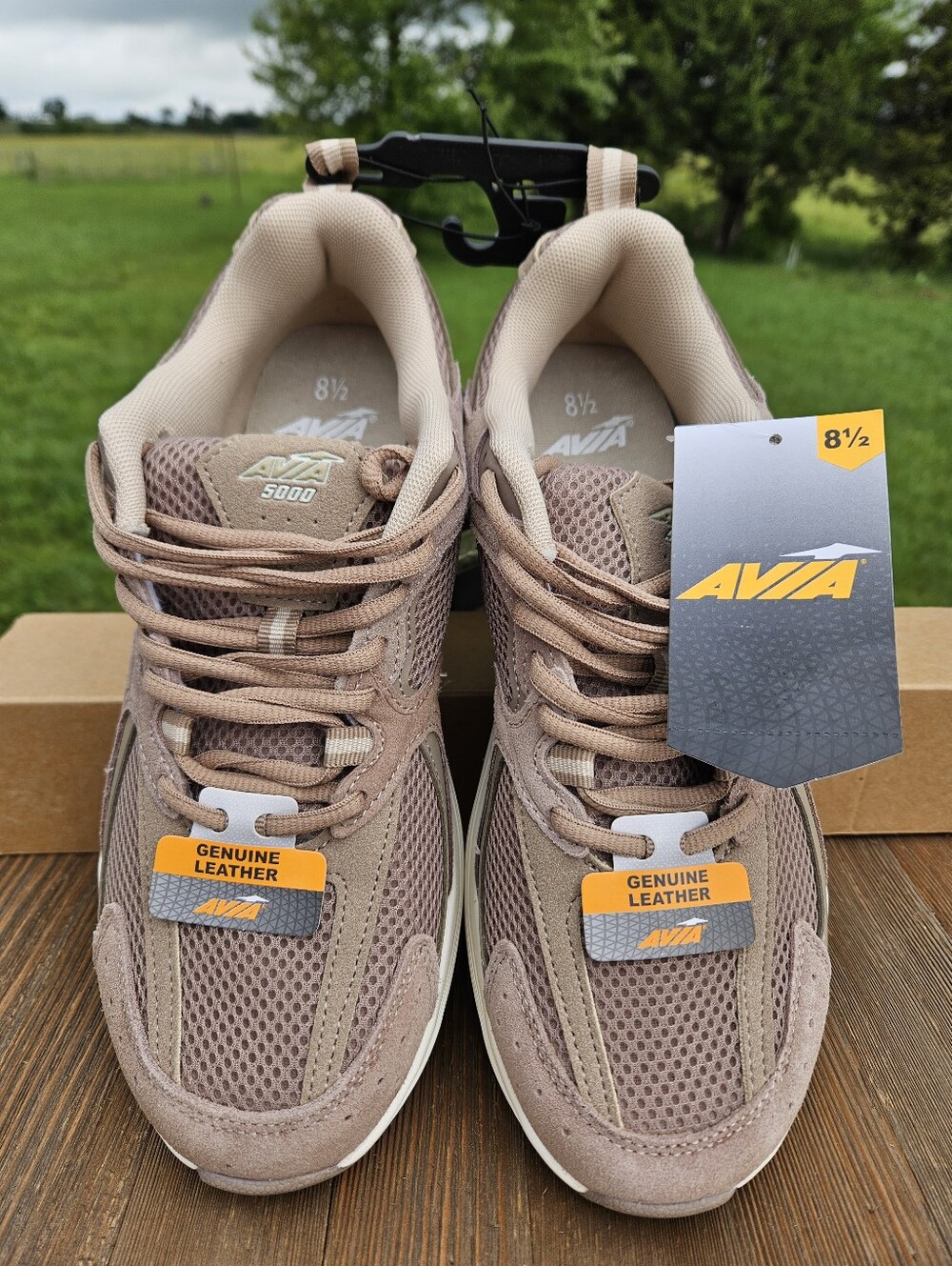 Avia Men's 5000 Suede Athletic Running Shoes Brown Sneakers Size 8.5 NEW With...